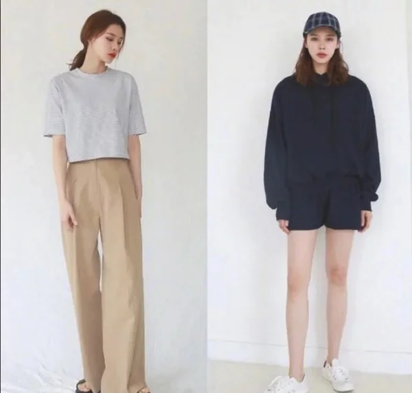高个女生极简LOOK穿搭，清新简约有气质