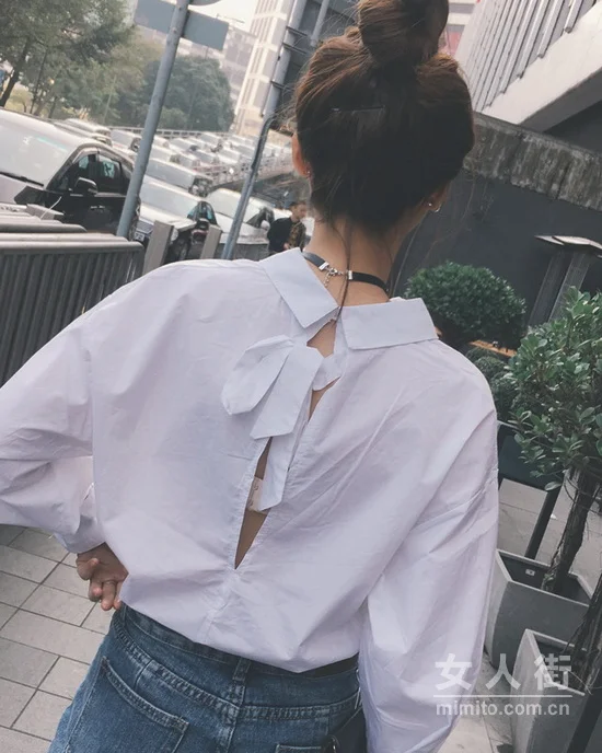 早春三月，小仙女的纯色衬衫搭配