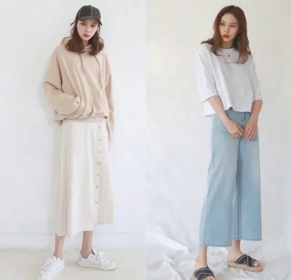 高个女生极简LOOK穿搭，清新简约有气质