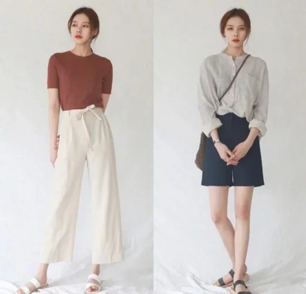 高个女生极简LOOK穿搭，清新简约有气质