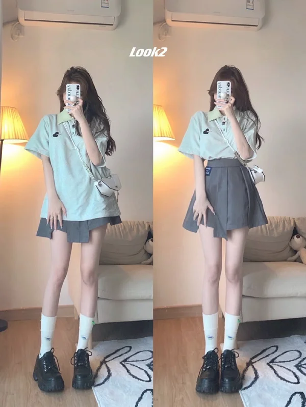 又纯又欲！6月学院风辣妹穿搭抢鲜看