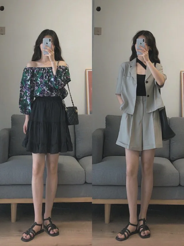 00后女生18套夏季基础款穿搭示范