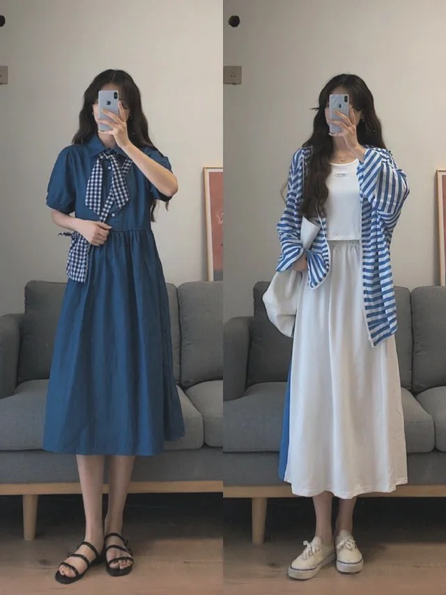 00后女生18套夏季基础款穿搭示范