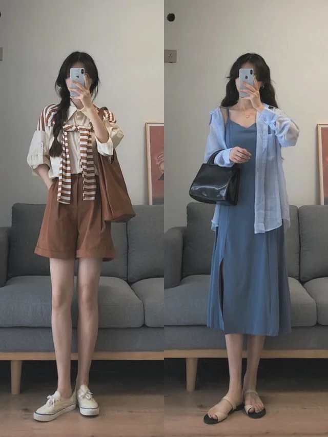 00后女生18套夏季基础款穿搭示范