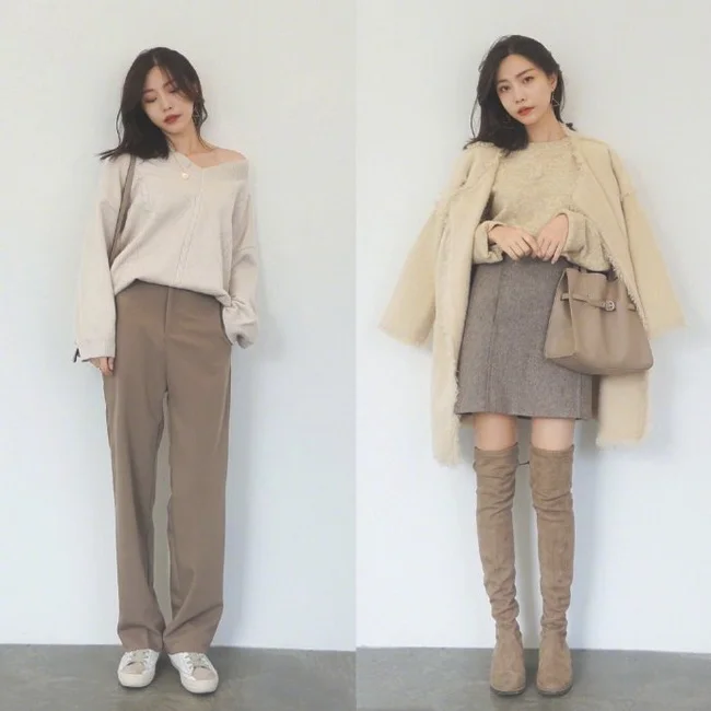 18套温柔气质感女人的秋季穿搭示范