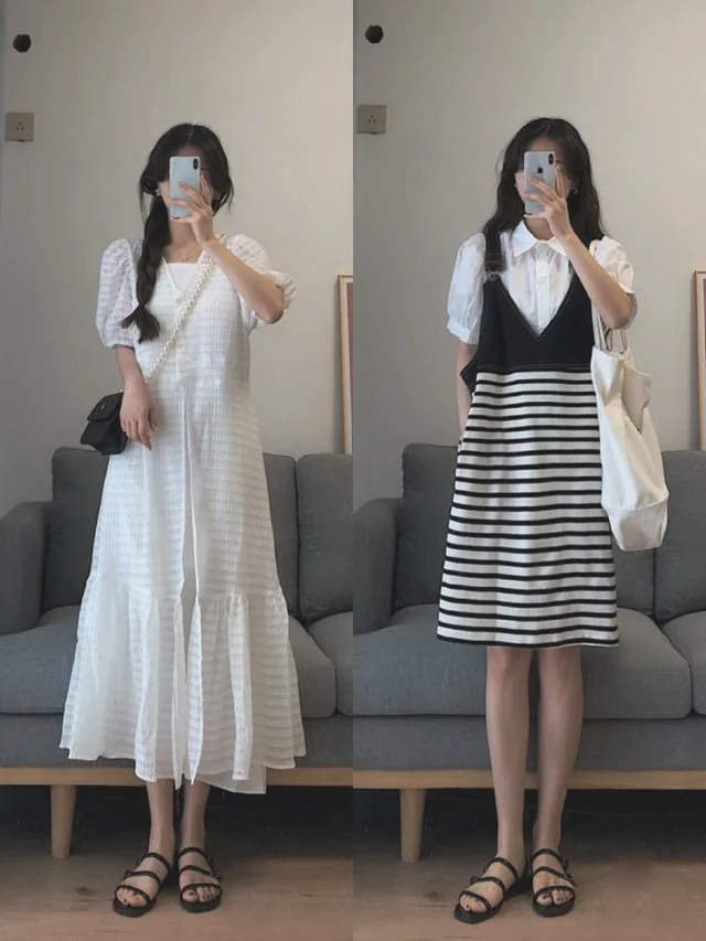 00后女生18套夏季基础款穿搭示范