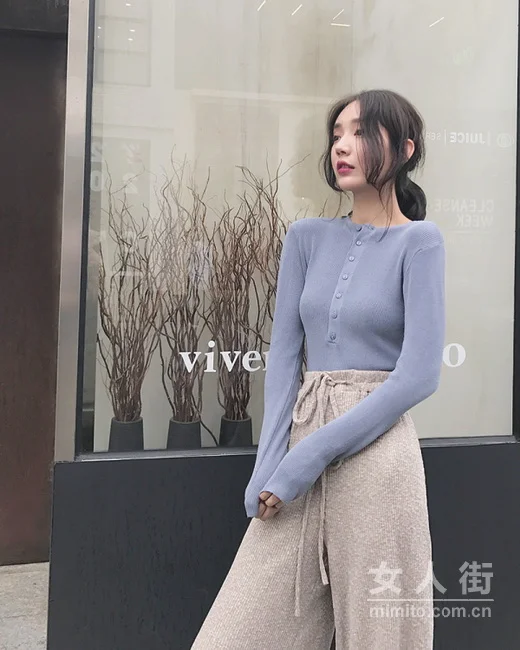 时尚简约针织衫，让你变身网红少女