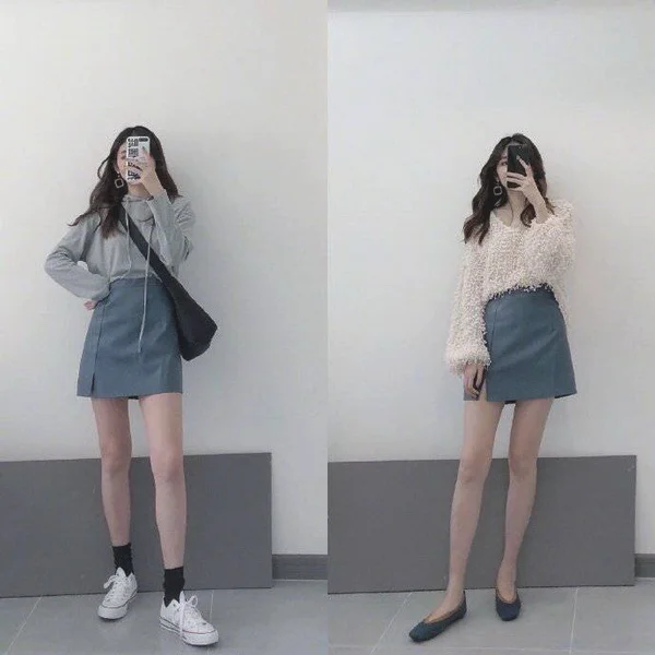 带有轻熟感的初秋穿搭，凸显女生温柔气质