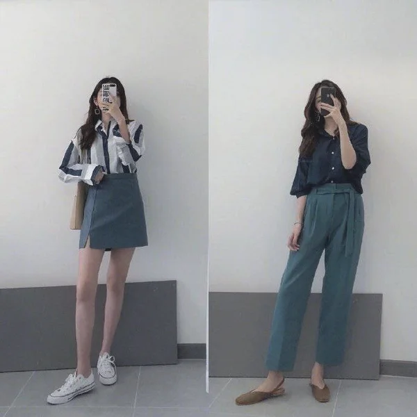 带有轻熟感的初秋穿搭，凸显女生温柔气质