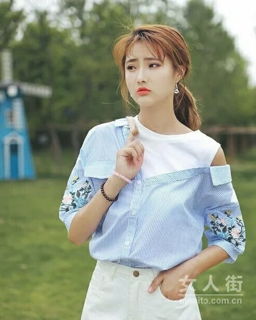 衬衫控的夏天,女生这样穿更撩人