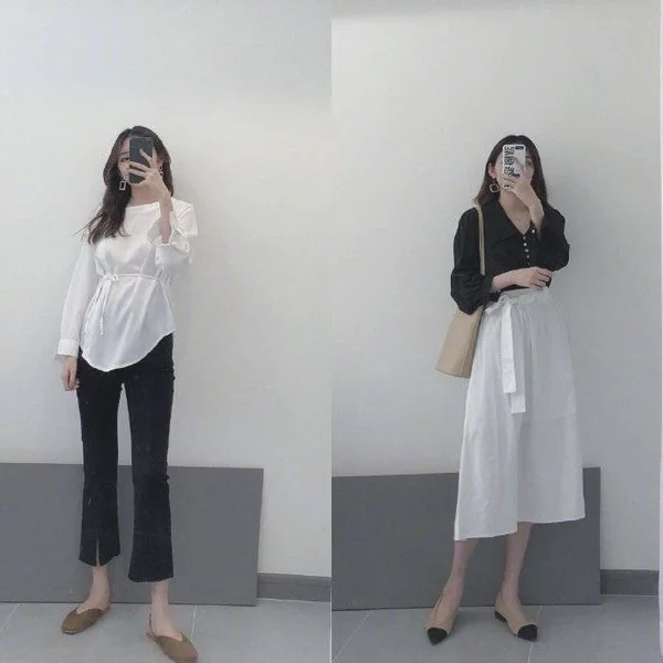 带有轻熟感的初秋穿搭，凸显女生温柔气质