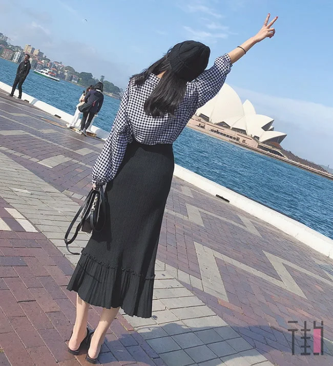 大衣里打底衫这么搭，美得不像话