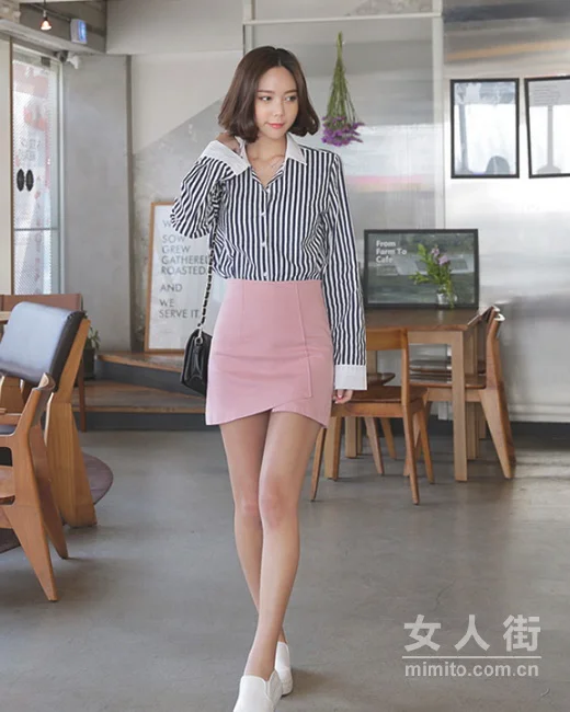 简单修身A字裙，吸睛搭配瘦腰显腿长