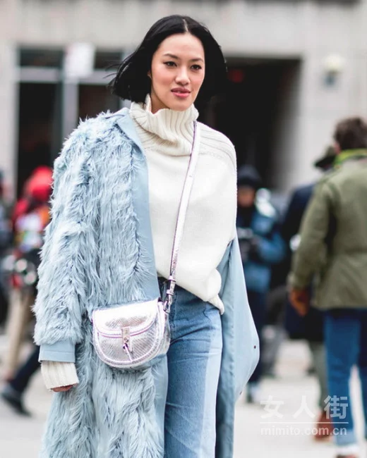 基础色调高领毛衣，有型又时髦一冬季