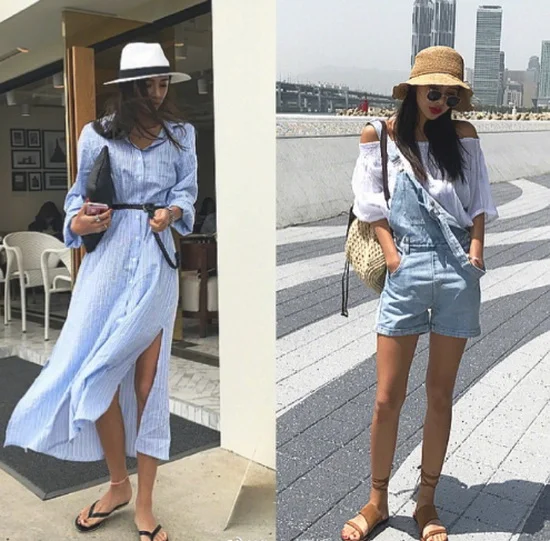 小麦肤色女孩的夏日chic穿搭 ​