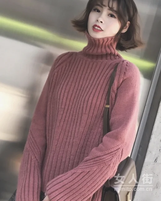基础色调高领毛衣，有型又时髦一冬季