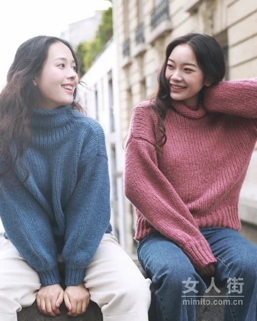 基础色调高领毛衣，有型又时髦一冬季