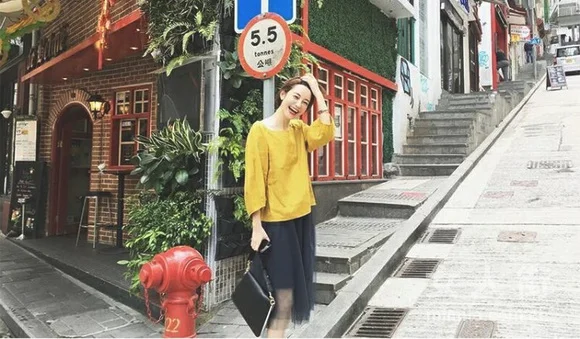 入秋姜黄色穿搭示范，演绎最美国际范