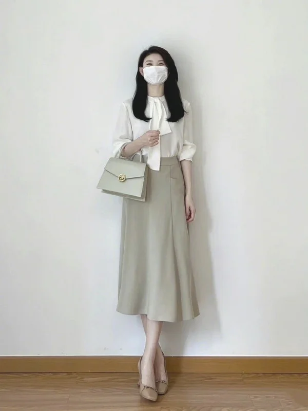 女秘书流行穿搭指南，简单干净的职场通勤着装