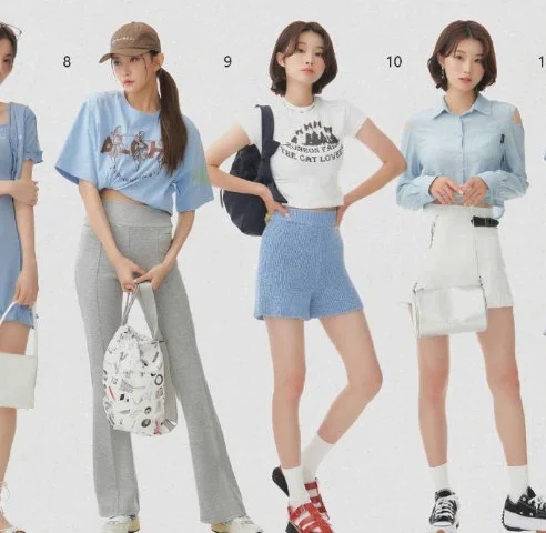 为夏日增加清凉感的蓝色系穿搭示范