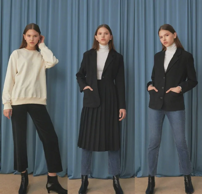 适合上班族女性秋冬季职场穿搭图片