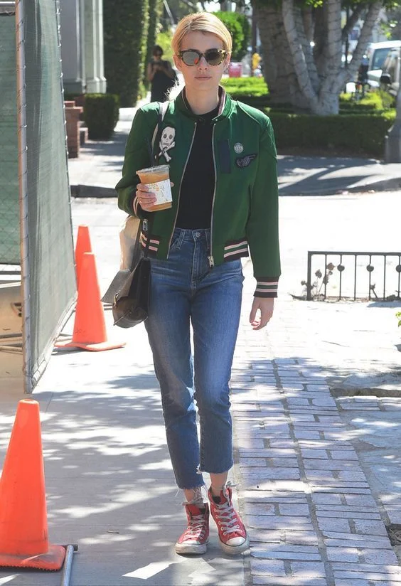 157cm的Emma Roberts 教你矮个子女生穿衣