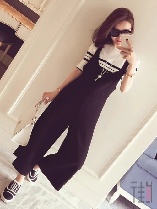 出门穿衣不会搭配?连体裤穿出大气场