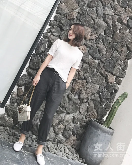 哈伦裤不仅会嘻哈，潮妞的哈伦裤搭配