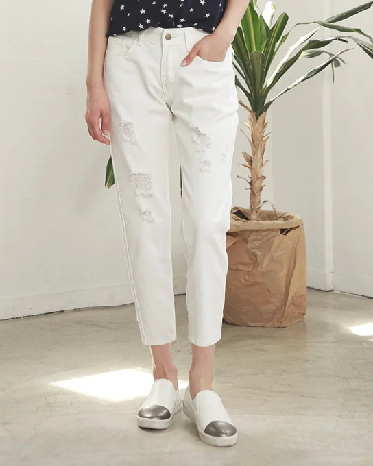 率性做自我,一条破洞牛仔裤就足够!