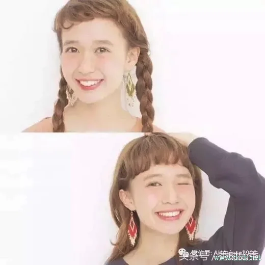 日本麻豆的眉上刘海 打造精彩的造型