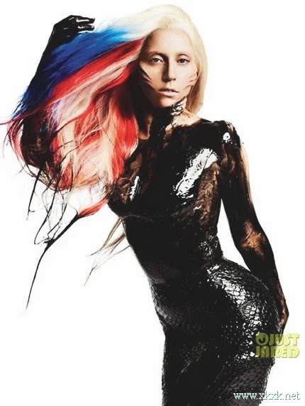Lady Gaga美国国旗挑染发色