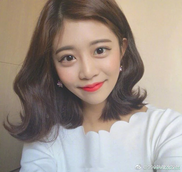 37分外翘蛋卷中长发，甜系小仙女必备哟