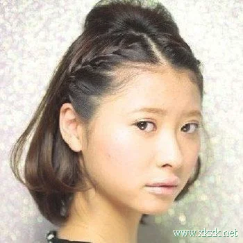 赖女孩DIY发型 5步盘发就搞定