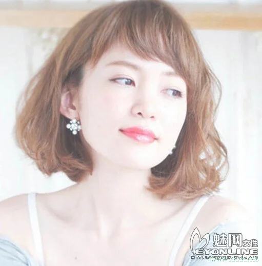 棕色的波波头短发 清新又减龄