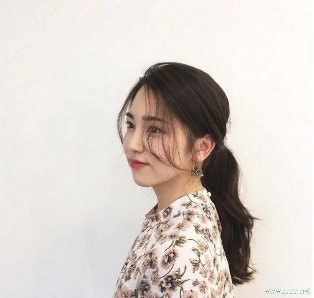 9款低马尾造型示范，温柔甜美系！