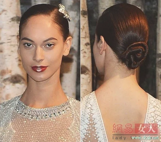 最美新娘盘发造型 10月结婚发型之选