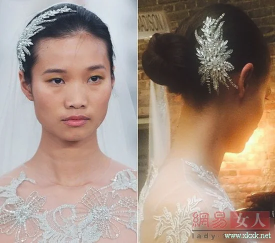 最美新娘盘发造型 10月结婚发型之选