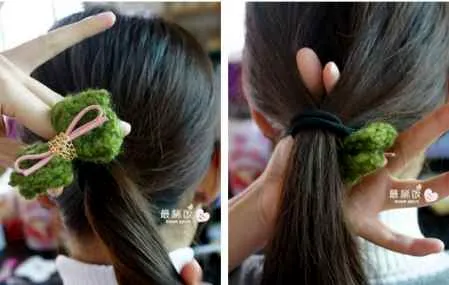 学生花样马尾辫的扎发 简单方法优雅清纯