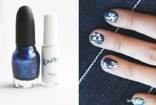 非常漂亮的圣诞主题美甲详细教程