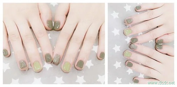 适合冬季又显手白的美甲款式，搭配毛衣好美！