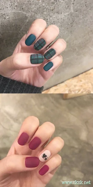 超美的磨砂质感秋冬美甲图片合集