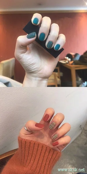 超美的磨砂质感秋冬美甲图片合集