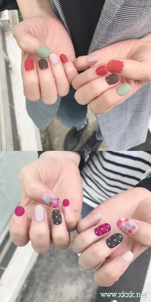 超美的磨砂质感秋冬美甲图片合集