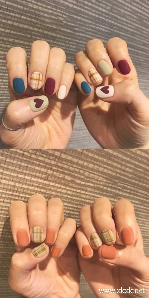 超美的磨砂质感秋冬美甲图片合集