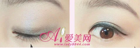 简单易学清淡妆 图解眼部化妆步骤